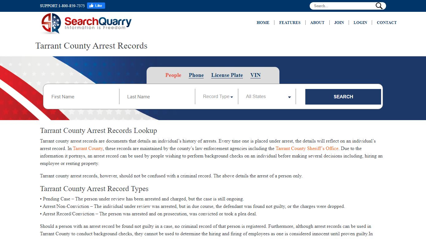 Free Tarrant County Arrest Records | Enter a Name to View ...